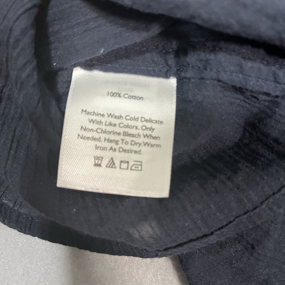 Woman's Eddie Bauer‎ Travel Seeker Long Sleeve Shirt Navy 2XL Sheer Classic Fit - Picture 6 of 10